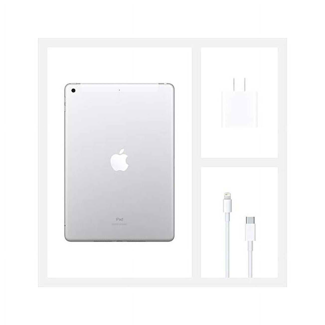 Restored Apple iPad (10.2-inch, Wi-Fi + Cellular, 32GB) - Silver (Latest Model, 8th Generation) (Refurbished)