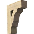 thumbnail image 2 of Ekena Millwork 6"W x 22"D x 26"H Balboa Block Rough Sawn Bracket, Douglas Fir, 2 of 25