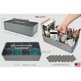 thumbnail image 6 of Enjoy Organizer Plastic Makeup Organizer with 8 Compartments, Gray Made In USA, 6 of 7