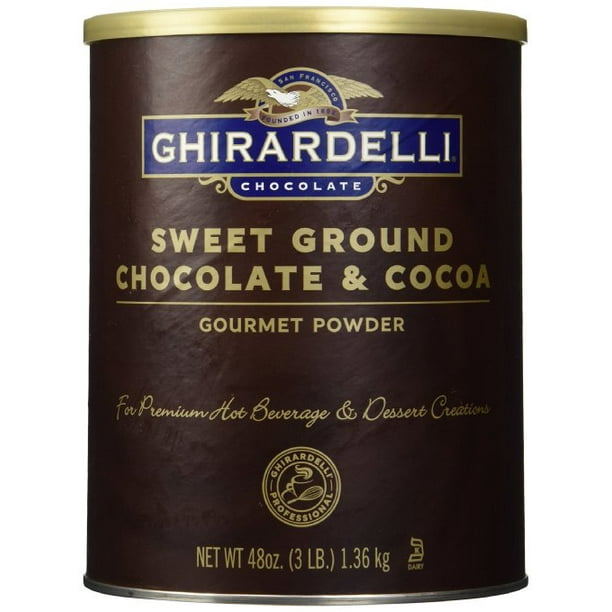 Ghirardelli Chocolate Sweet Ground Chocolate & Cocoa Beverage Mix, 48
