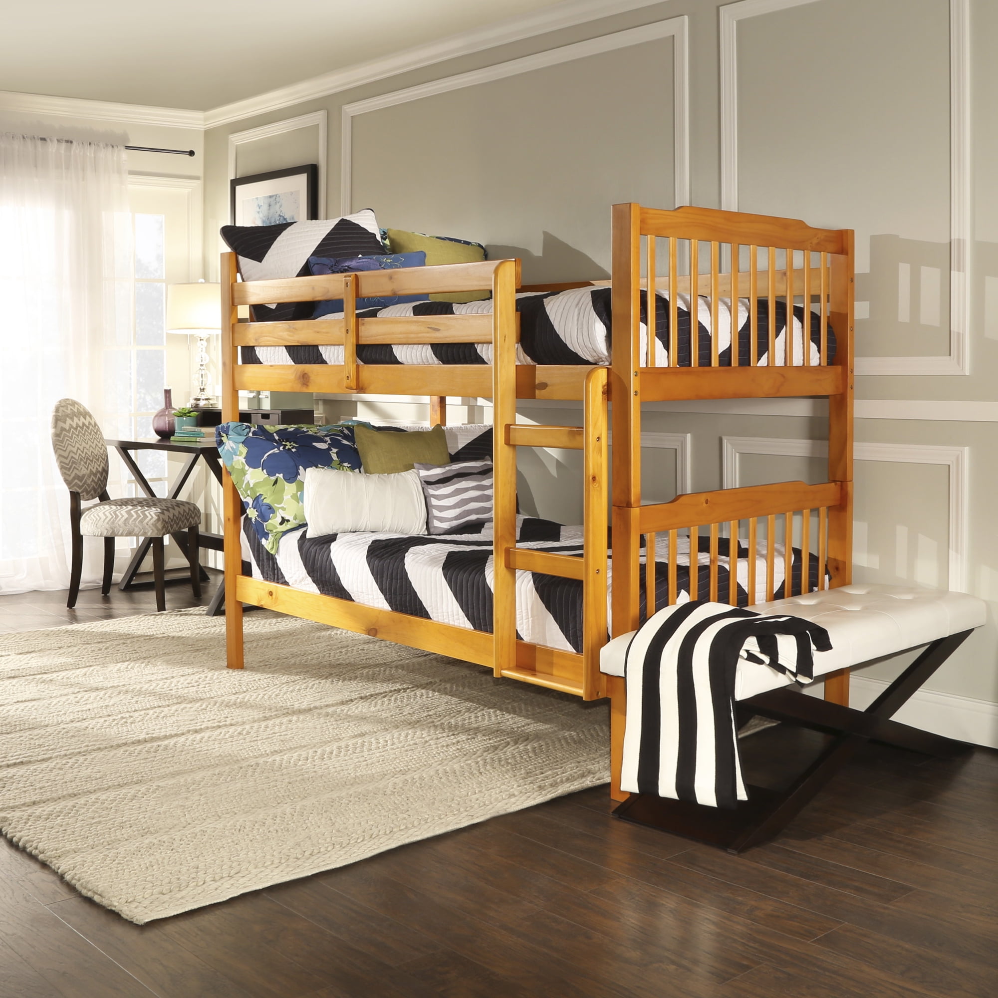 Chelsea Lane Elise Convertible Twin, Chelsea Home L Shaped Bunk Bed
