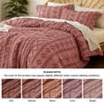 thumbnail image 6 of U by Bedsure Tufted Boho Comforter Set, 3 Pieces Farmhouse Shabby Chic Embroidery Bed Set, Soft Jacquard Comforter for All Seasons,Queen,Brick Dust, 6 of 6