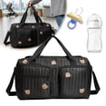 thumbnail image 6 of Quilted Baby Diaper Bag Large Capacity Cute Weekender Bag For Women (style5), 6 of 10