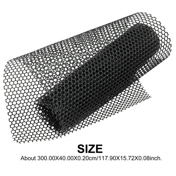 FUEENIRVA Netting for Chicken Coop Black Plastic 1 Roll