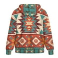 thumbnail image 5 of Garronmavis Aztec African Tribal Women's Zip-up Sweatshirt Fashion Casual Hoodie with Drawstring Drop Shoulder Oversize Long-Sleeve Pullover Tops, 5 of 7
