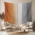 thumbnail image 2 of Burnt Orange Gray Ombre Tapestry for Bedroom Wall Hanging Tapestry, Vintage Farmhouse Wooden Ceiling Backdrop Tapestries Poster Blanket Wall Decor for Teens Room Living Room Dorm 59" x 90", 2 of 8