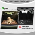 thumbnail image 4 of DISNIMO Trunk Mat for SUV Cute Rooster Flower Printed Heavy Duty Non-Slip Washable Dog Trunk Liner Cargo Protector Fits for Most Cars Models Easy to Clean Auto Interior Accessories, 4 of 7