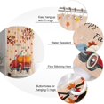 thumbnail image 5 of Fall Shower Curtain Harvest Pumpkin Red Truck Shower Curtains for Bathroom Decor Fall Thanksgiving Harvest Maple Leaf Bath Curtains Sets with Hooks Polyester Fabric Waterproof Extra Long 72" x 84", 5 of 5