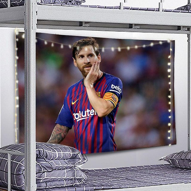 Messi Background Hanging Cloth Tapestry Football Boys Dormitory Room Renovation Layout Decoration