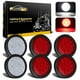 thumbnail image 1 of Luces traseras para remolque Partsam, 4 pulgadas, redondas, LED, 6 unidades, 12 V, 1 of 7