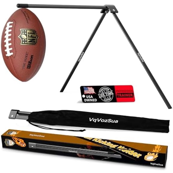 Football Kicking Tee Stand, Field Goal Punter Kick Off Holder Compatible with All Football Sizes, Portable Football Accessories Practice Gifts for Tracker