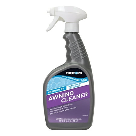 Premium RV Awning Cleaner - UltraFoam - for RV or Home Awnings - 32 oz - Thetford (Best Rv Awning Cleaner)