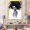 thumbnail image 3 of Designart 'Black and White Portrait of African American Woman III' Modern Framed Art Print, 3 of 4