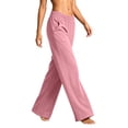 thumbnail image 4 of Amkhujs Sweatpants Women Basic Side Pockets Straight Leg Casual Pants Elastic Waist Going Out Pants for Vacation Wear, 4 of 5