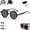 A, variant on Black Visions Sunglasses, Adjustable Polarized, 1–9 Level ND Filter Smart Sunglasses, UV Protection Glare Reduction
