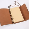 thumbnail image 4 of Sagasave Retro Vintage Diary with Leaf Pendant, Brown, 4.7" x 7.1", 100 Pages, 4 of 6