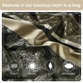 thumbnail image 6 of Nanshing Markus 9 Piece Traditional Damask Comforter Set, Black Gold, California King, 6 of 10