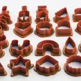 thumbnail image 5 of verlacod 142Pcs Polymer Clay Cutters Set with 24 Shapes Stainless Steel Clay Earring Cutters for Earring Making-Red, 5 of 11