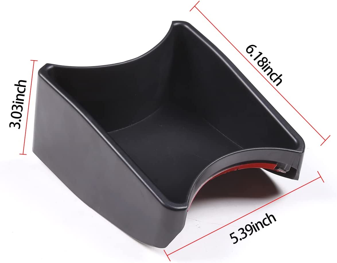 TINKI Suitable for Fiat 500/500C 2011-2015 Car Central Control Handbrake Storage Box Tray Accessories