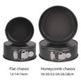 thumbnail image 6 of kkbbma under $5 4Pcs Removable Bottom Cake Pan, Round Cake Mold, Movable Bottom Cake Pan, Honeycomb Carbon Steel Cake Mold, Baking Appliance, Non Stick Cake Pan, Cheesecake Pan, Oven Safe Pan, 6 of 9