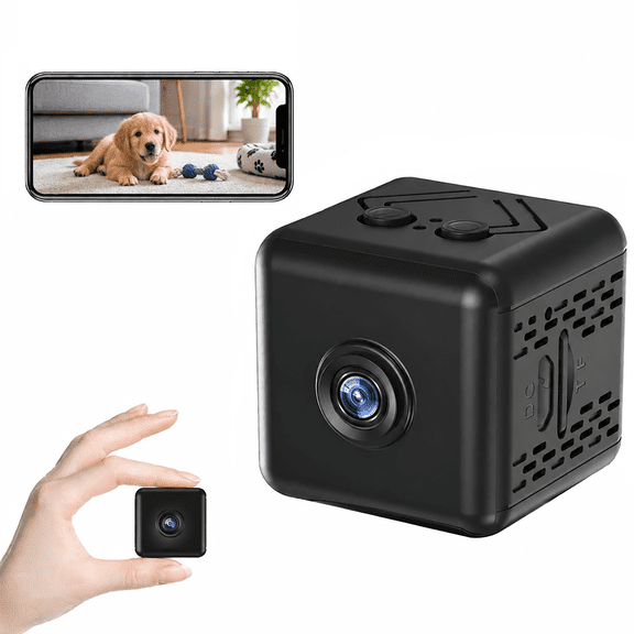 1080P WiFi Mini Indoor Camera Dome Motion Detection Night Vision Remote View Recording for Home Office Shop Car Recording