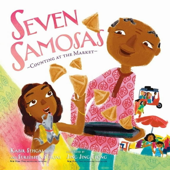 Seven Samosas: Counting at the Market, (Hardcover)