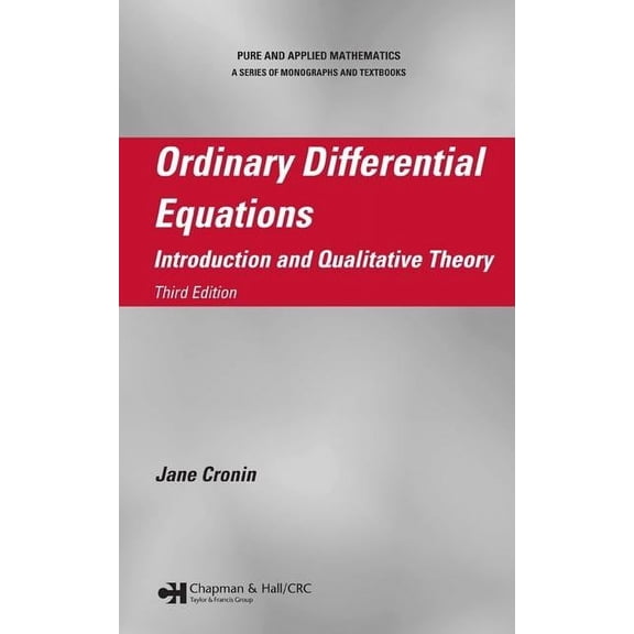 Chapman & Hall/CRC Pure and Applied Math Ordinary Differential Equations: Introduction and Qualitative Theory, Third Edition, (Hardcover)