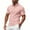 Pink, variant on WTOBBY Men's Casual Short Sleeve Polo Shirt Breathable, Quick Dry Fabric, Business Casual Collared Shirt for Men, Lightweight Moisture Wicking Top for Everyday Wear,Black L