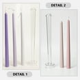 thumbnail image 4 of 3pcs Tapered Rod Candle Making Mold Candle Mold For Handicraft Making Diy Candle Mold, 4 of 9
