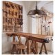 thumbnail image 3 of Lámpara colgante estilo jaula de granero industrial ajustable con pantalla de hierro de alta calidad de E-dison para sala de estar, comedor, dormitorio, cocina, cafetería, restaurante, bar y oficina, 3 of 5