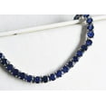 thumbnail image 3 of Natural Blue sapphire Tennis Necklace in Sterling Silver. September Birthstone Necklace.Gemstone Tennis Necklace. Women Tennis Necklace., 3 of 3