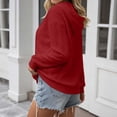 thumbnail image 5 of LIaqionyy Womens Hoodie Oversized Sweatshirt Casual Long Sleeve Drawstring Pullover Tops Textured Fall Winter Clothes, 5 of 8