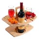 thumbnail image 2 of Portable Wine Picnic Table 2 In 1 Wooden Wine Table, Champagne Picnic Snack Table For Camping, Beac, 2 of 5