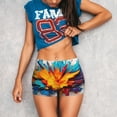 thumbnail image 3 of Lsque Colorful Paint Print Pattern High Waisted Biker Shorts for Women-Tummy Control Fitness Athletic Workout Running Yoga Gym Shorts,Moisture-Wicking-X-Large, 3 of 9