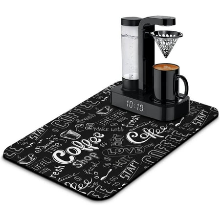 

Dish Drying Mat for Kitchen Counter 20x12in Washable Quick Dish Drying Pad Rubber Backed Absorbent Draining Mat Fit Kitchen Counter Bar Under Sink Dishes Utensils Dish Rack