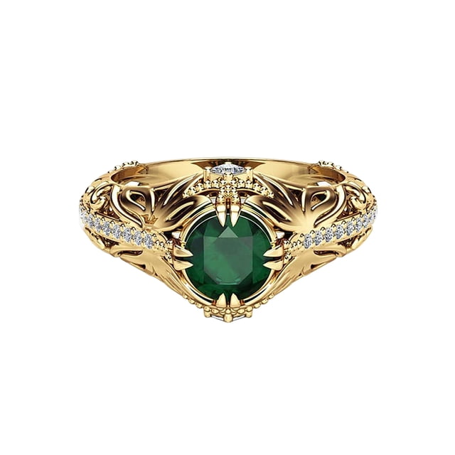 Guardurnaity Anillo de cristal brillante para mujer, artesanía decorativa de Metal, joyería de mano, fiesta, vacaciones, moda, decoración de vestir Ropa, zapatos y accesorios Miscelánea talla 8 Guardurnaity AP017300-03