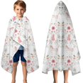 thumbnail image 3 of Floral Princess Unicorn Pattern Hooded Bath Towel，50"x30" for Ages 3 To 12 Kids, Quick Dry Lightweight Soft Microfiber Hood Beach Towel Cover Up for Kids, 3 of 7