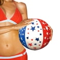 thumbnail image 3 of Patriotic Beach Balls – 12 Pack of 16” Inflatable Red, White & Blue Stars Design for Pool, Beach & Backyard Fun, 3 of 5