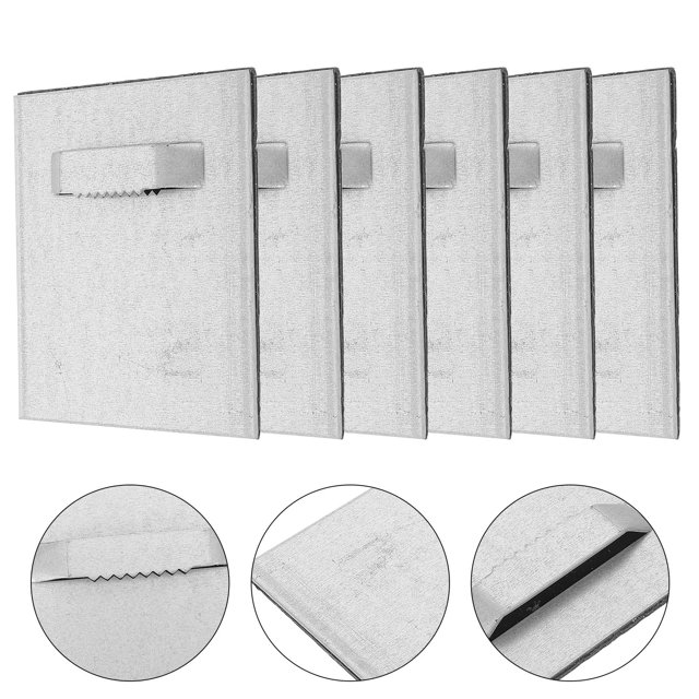 HEALEEP 6 Ensembles Crochets Muraux Simples pour Photo Éponge Argentée Remplacement Quotidien Décoration Maison