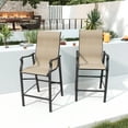 thumbnail image 3 of UDPATIO Patio Bar Stools Chair of 2, Outdoor Bar Height Set, All Weather High Back and Armrest Rocking Stools & Bar Chairs for Backyard, Lawn Garden, Balcony and Pool, 3 of 8