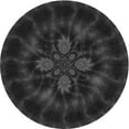 thumbnail image 1 of Ahgly Company Machine Washable Indoor Round Transitional Midnight Gray Area Rugs, 5' Round, 1 of 7