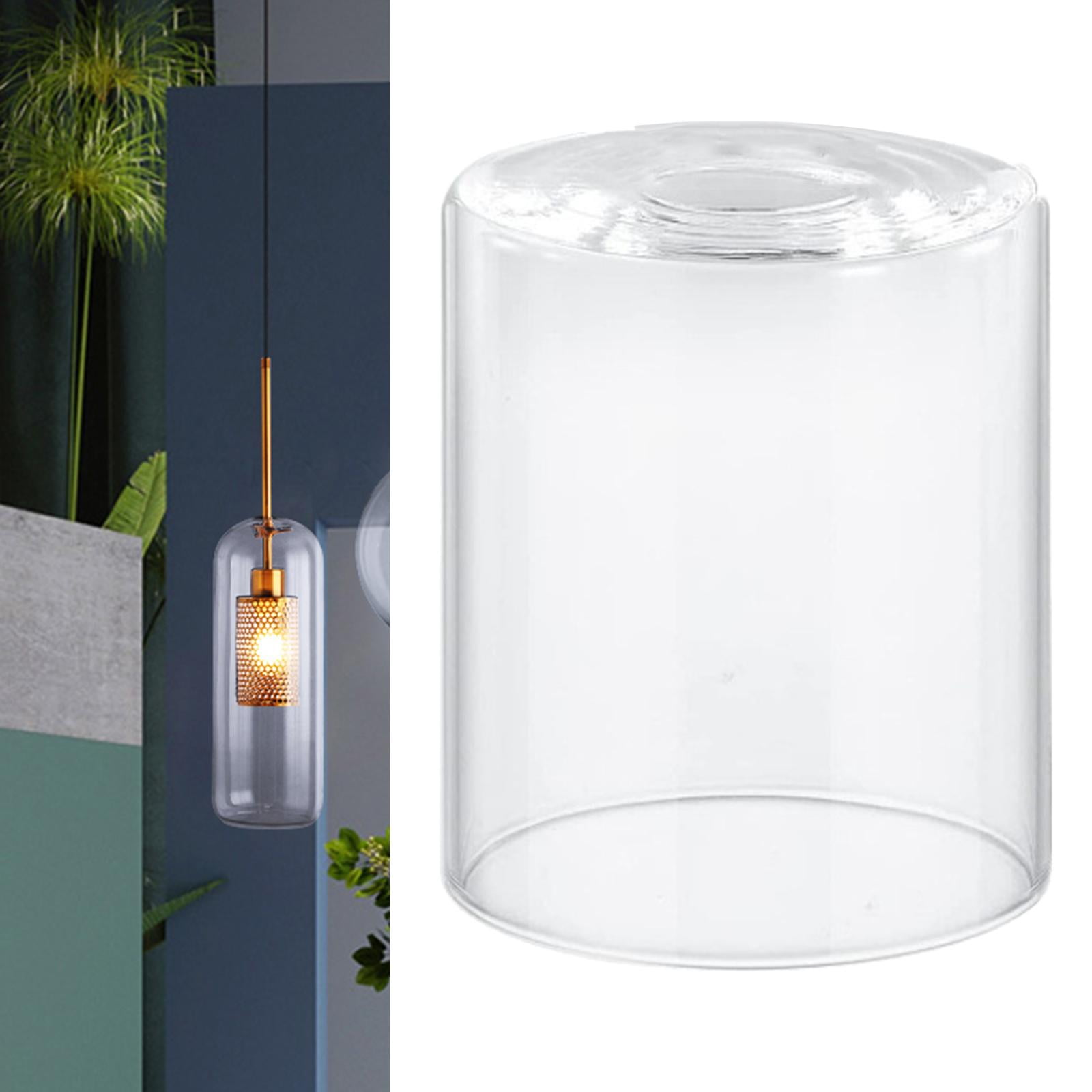 Clear Glass Lamp Shade Decor Hanging Light cover Cover Cylinder Lampshade for Dining Room Bedroom Hotel Chandelier Wall Sconces 9cmx13cm Walmart