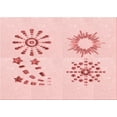 thumbnail image 1 of Ahgly Company Indoor Rectangle Patterned Pastel Red Pink Area Rugs, 7' x 10', 1 of 6