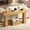 Natural, variant on Asofer 63" Console Table, Narrow Entryway Table Wooden Top for Living Room, Foyer, Nutural