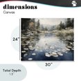 thumbnail image 4 of Stupell Industries Coastal Still Pond with Morning Reflections Canvas Art, 30 x 24, by Franklyn Gregory, 4 of 8