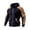 Navy, variant on SBYOJLPB Men's Casual Solid Color Hooded Half-Zip Fitness Leisure Sport Pocket Long Sleeve Top