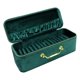 thumbnail image 2 of Vitrina para joyas, caja organizadora de joyas con tapa, caja de almacenamiento de pulseras de lujo Verde, 2 of 9