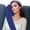 Blue, variant on Travel Pillow & Body Pillow - Headrest, Auto, Bus, Train, Office Napping, Camping, Wheelchairs, Comfort and Support, Rolls Up, Straps to Airplane Seat & Car