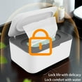 thumbnail image 3 of Wet Wipes Dispenser Multifunctional Wet Tissue Box with Dustproof Cover Refillable Wipe Container Keeps Wipes Fresh for Home Bedroom Nursery Room Car Office Bathroom, 3 of 9