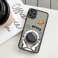 thumbnail image 1 of Funda Blanda De TPU Transparente De Dibujos Animados Astronauta Planeta Lindo Para iPhone 14 11 12 13 Plus Mini Pro Max, 1 of 3